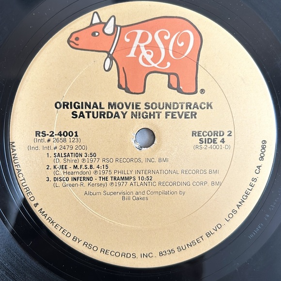 Original 1977 Saturday Night Fever Movie Soundtrack Vinyl - Picture 10 of 13